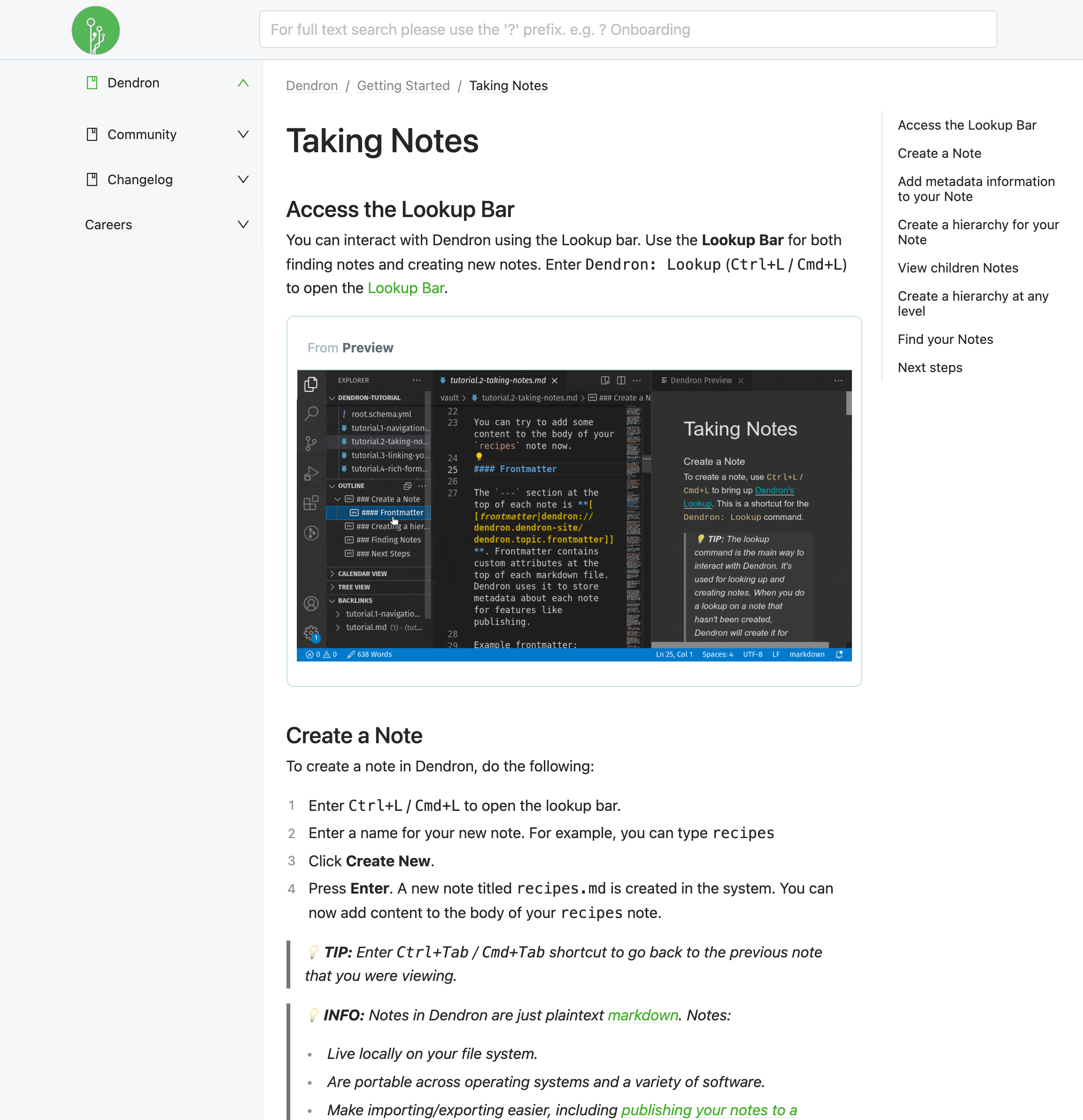 Dendron Tools for Academic Research KausalFlow